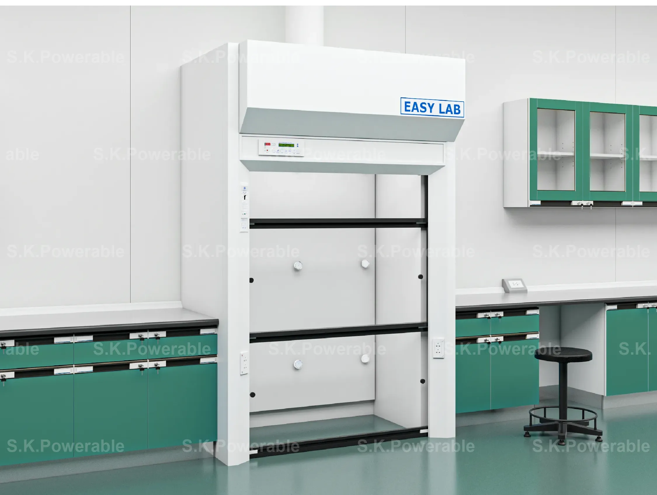 Walk In Fume Hood with Auxiliary Air